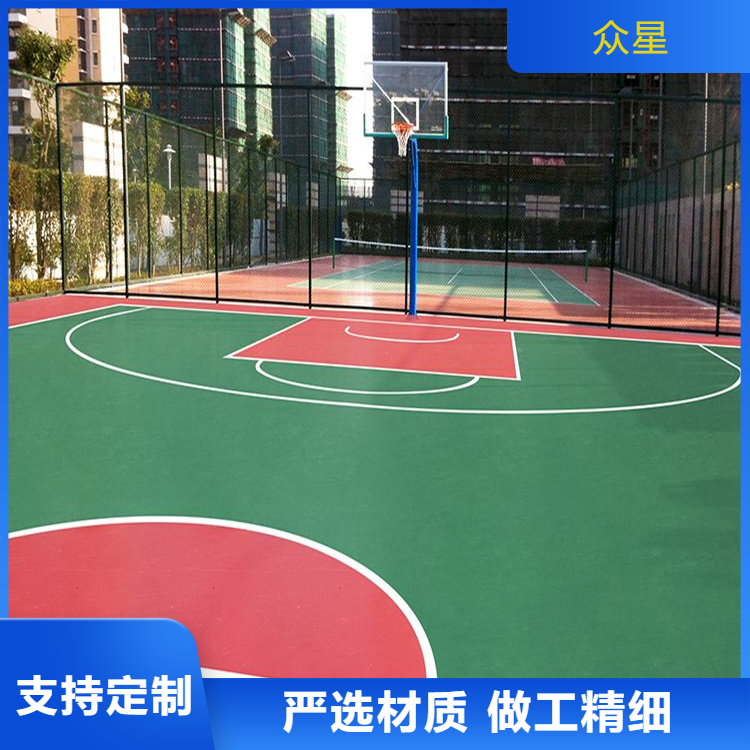 常德市橡胶跑道篮球场硅PU - 一站式服务